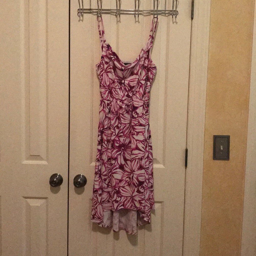 Ann Taylor High Low Tropical Dress